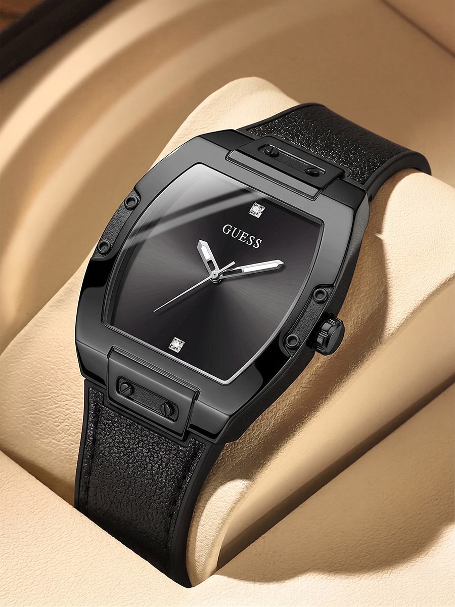 Smartwatch Guess - GUESS GW0386G1 Mens Watches Tonneau Black
