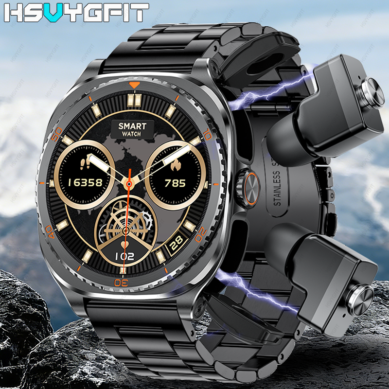 Smartwatch Headset - New watch earphones 2-in-1 smartwatch, Health