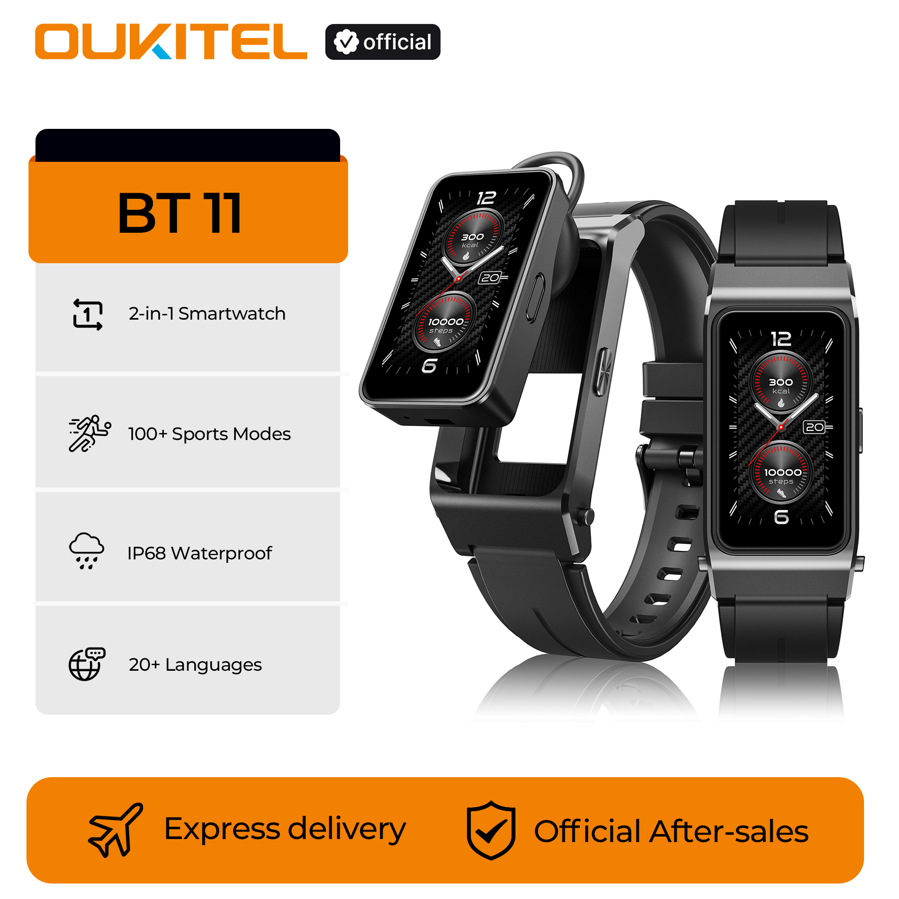 OUKITEL BT11 Smartwatch Blueto - Smartwatch Headset reseña y precio