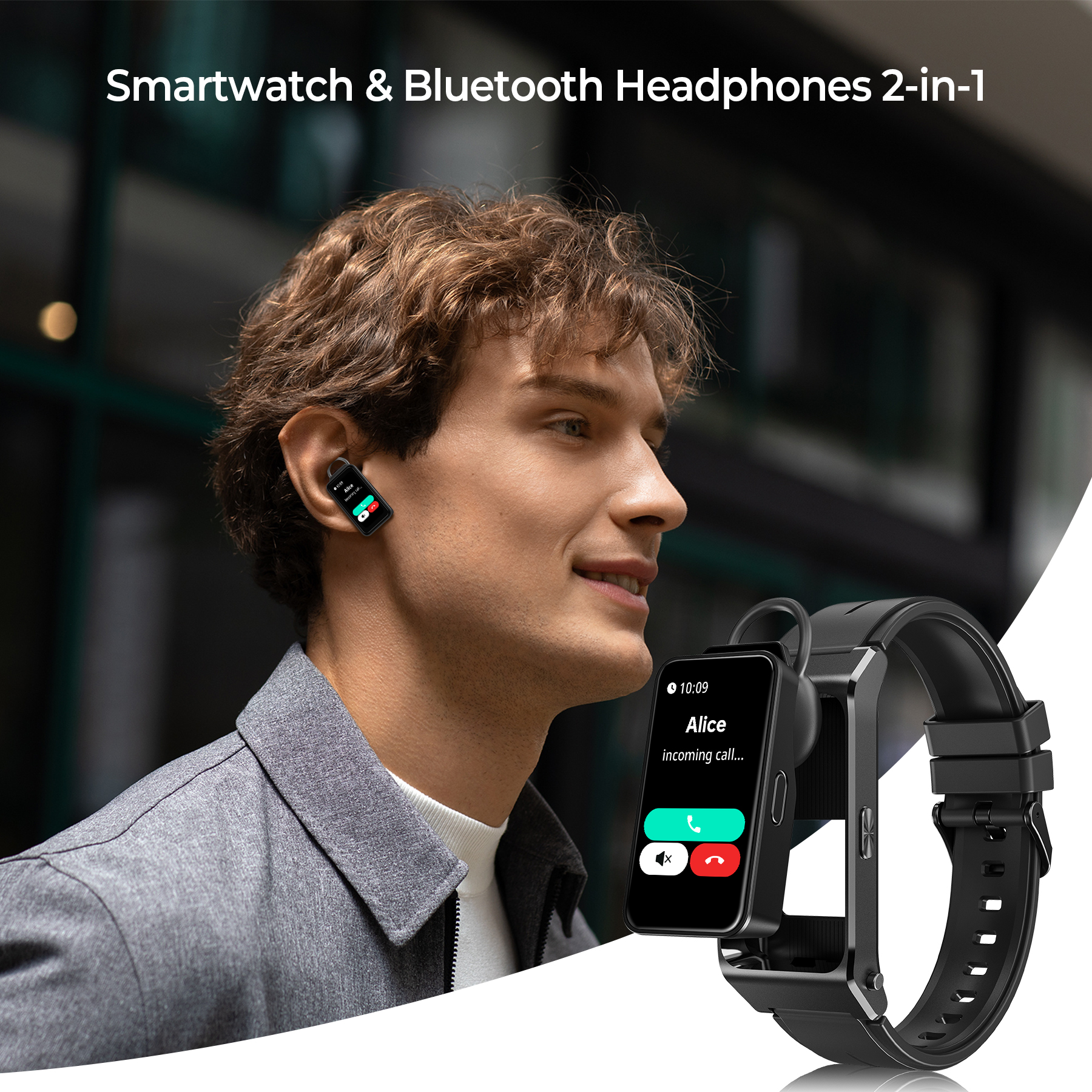 OUKITEL BT11 Smartwatch Blueto - Smartwatch Headset reseña y precio