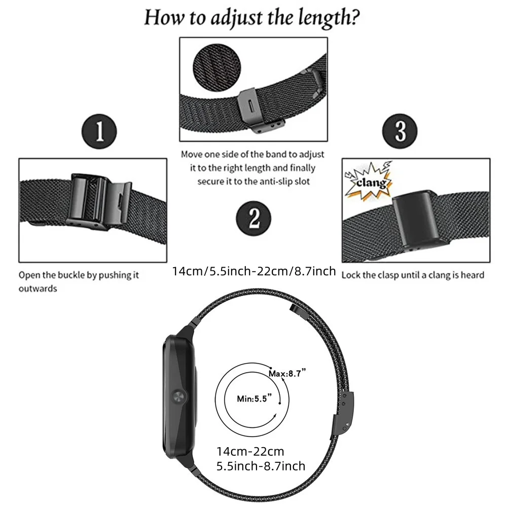 Metal Bands for Huawei Band 6/ - Stainless Mesh Band reseña y precio