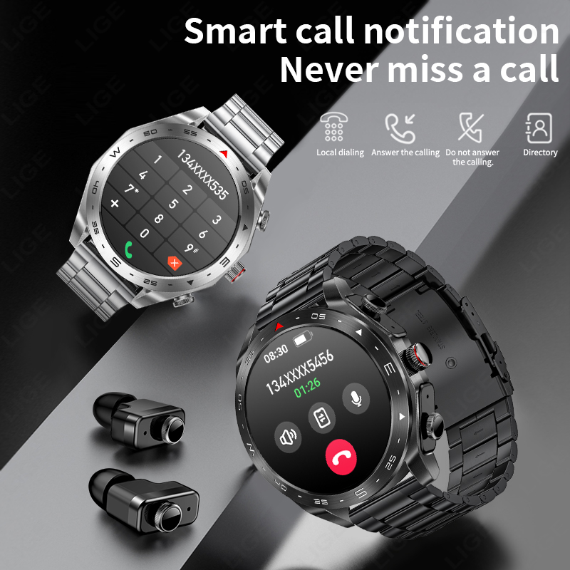 LIGE Smartwatch With Earbuds B - Smartwatch Headset reseña y precio