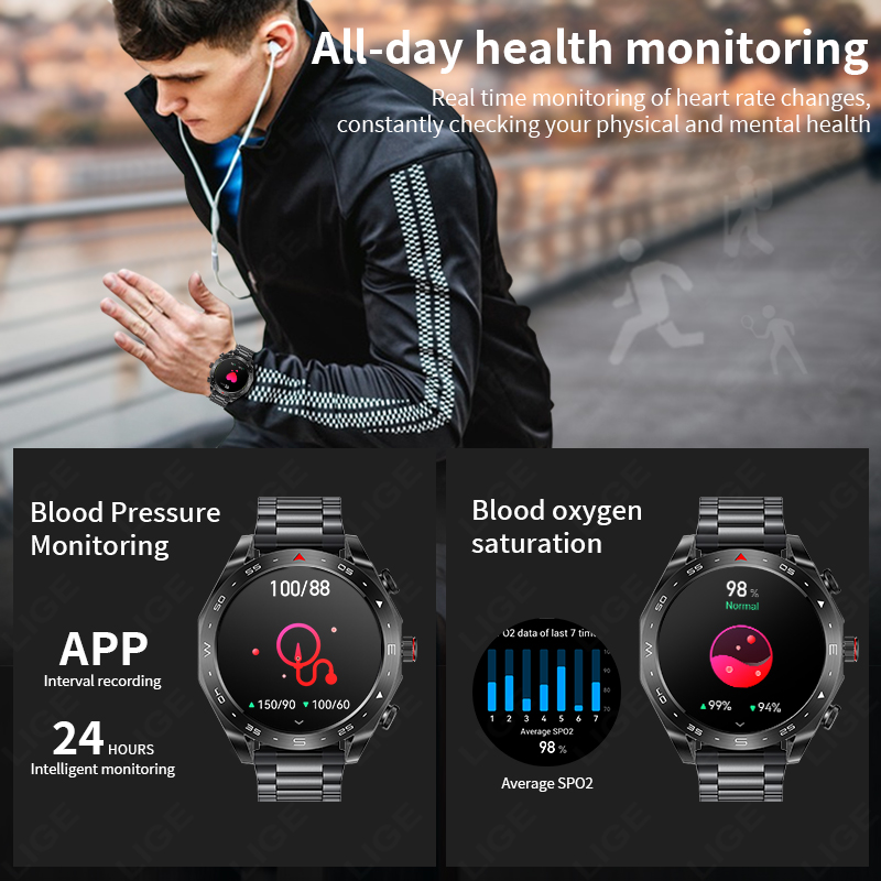 LIGE Smartwatch With Earbuds B - Smartwatch Headset reseña y precio