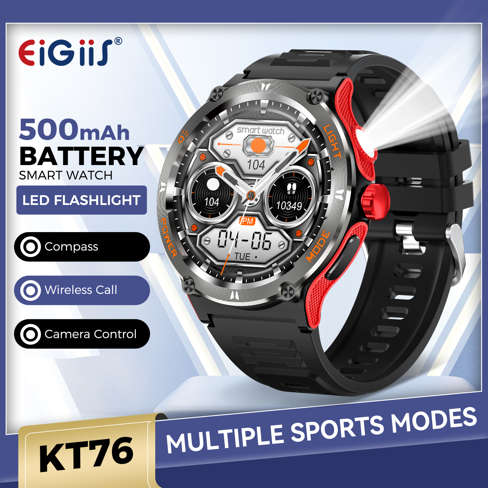 EIGIIS Smart Watch 3ATM Waterp - Smartwatch Face reseña y precio