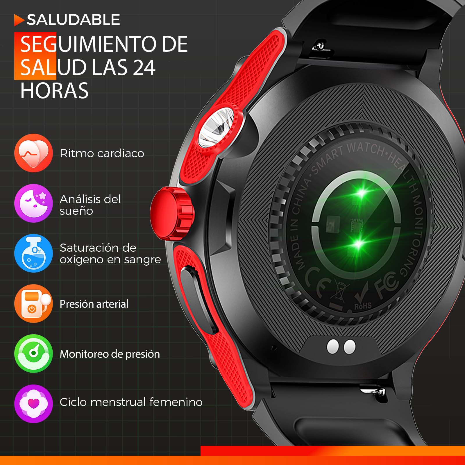 EIGIIS Smart Watch 3ATM Waterp - Smartwatch Face reseña y precio
