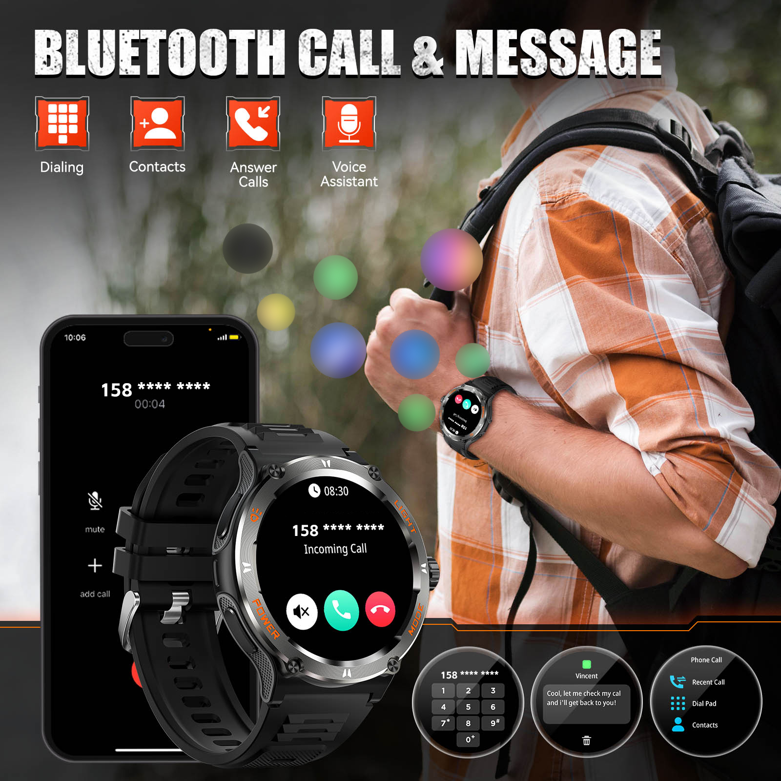 EIGIIS Smart Watch 3ATM Waterp - Smartwatch Face reseña y precio