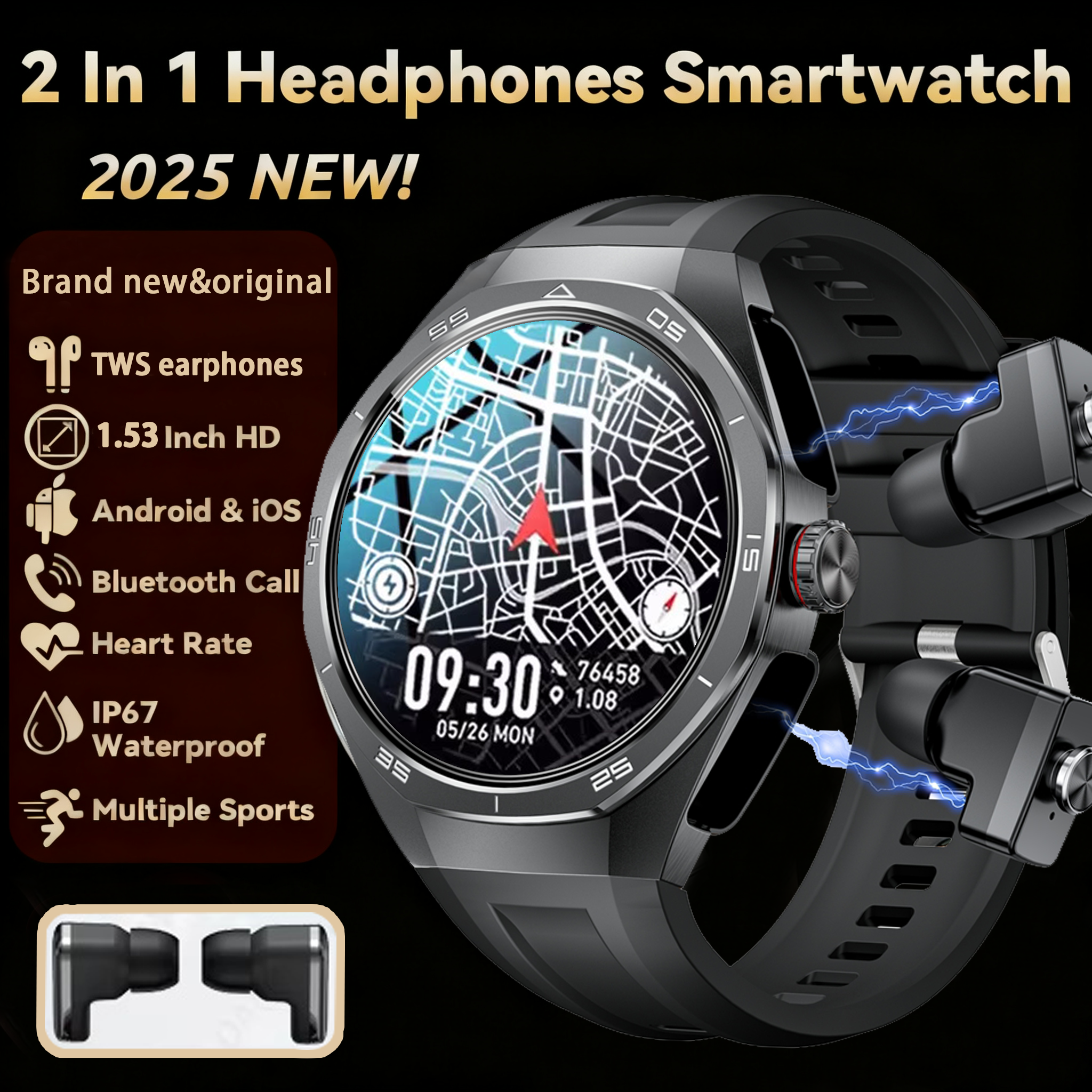 NFC Headset Smart Watch 2 in 1 - Smartwatch Headset reseña y precio