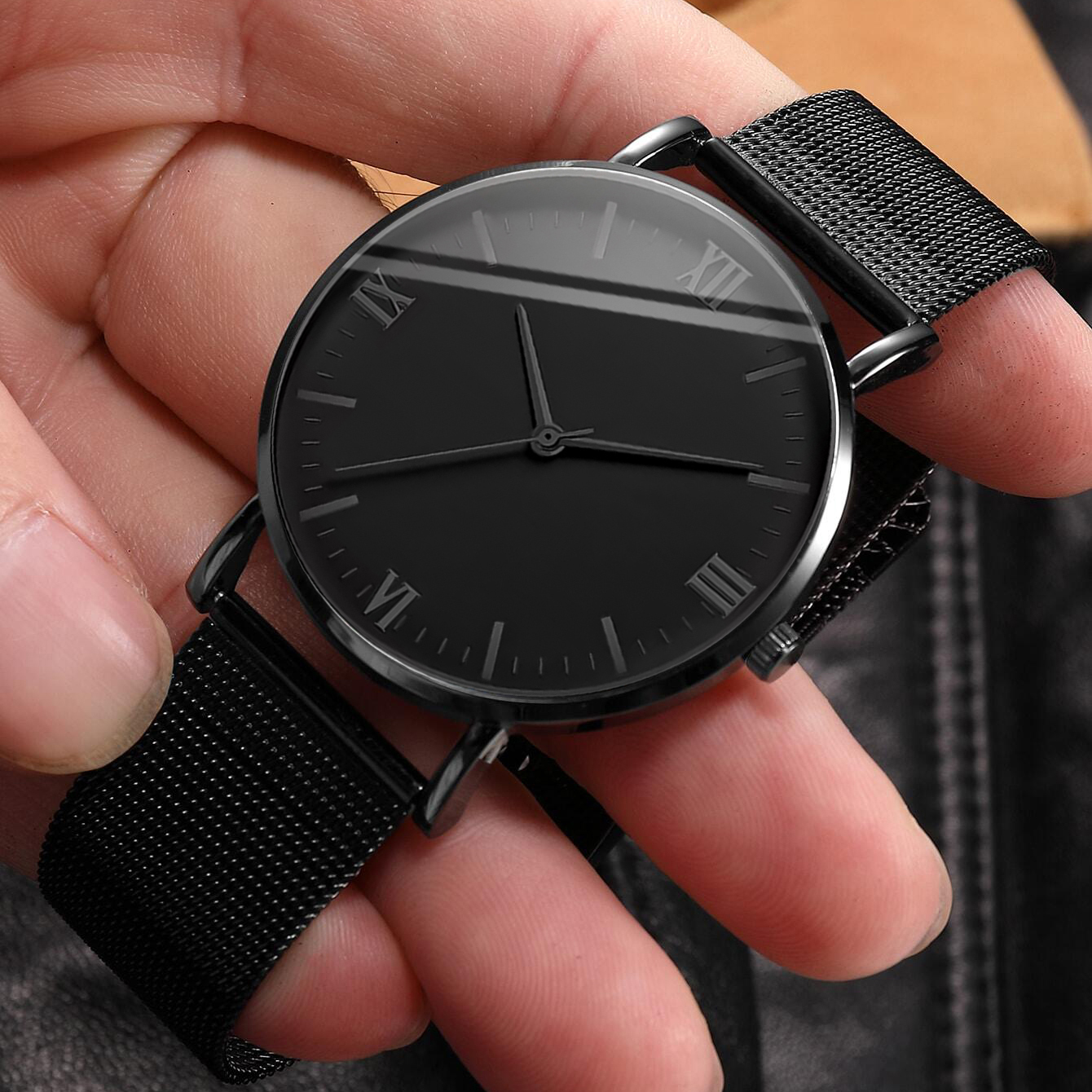 2PCS Men's Watch Fashion Roma  - Stainless Mesh Band reseña y precio