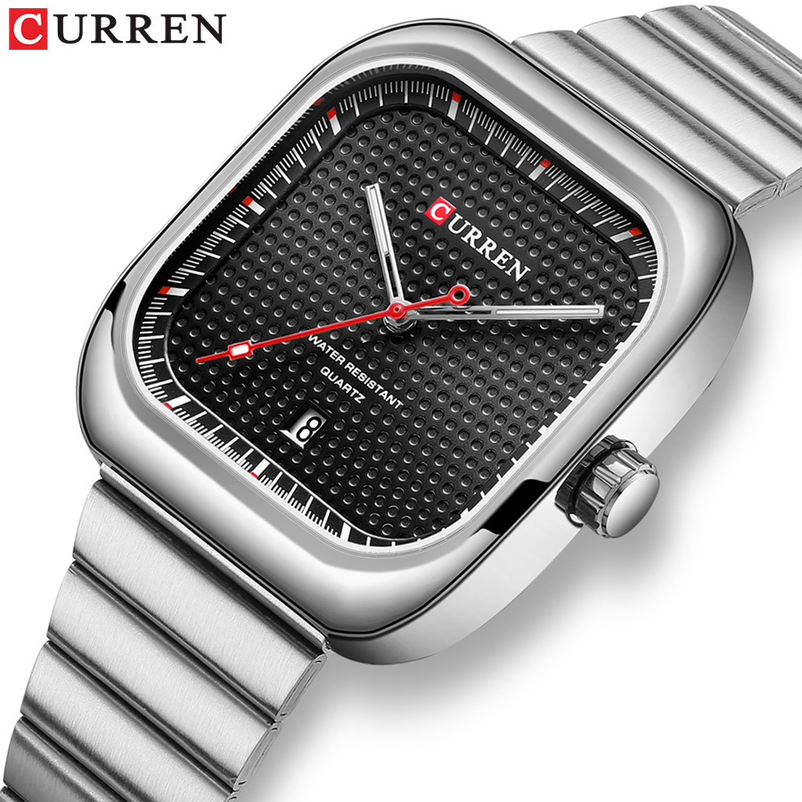 CURREN Fashion Square Men's Bu - Smartwatch Guess reseña y precio