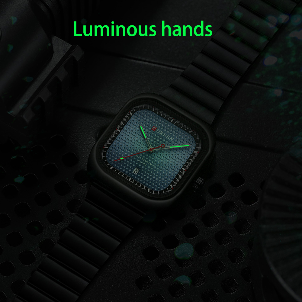 CURREN Fashion Square Men's Bu - Smartwatch Guess reseña y precio