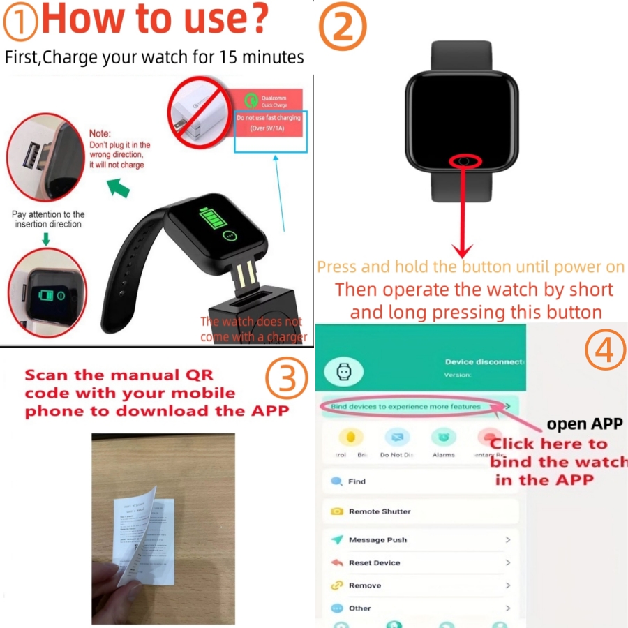 Sport Smartwatch Fitness Brace - Android Smartwatch Accessories reseña y precio
