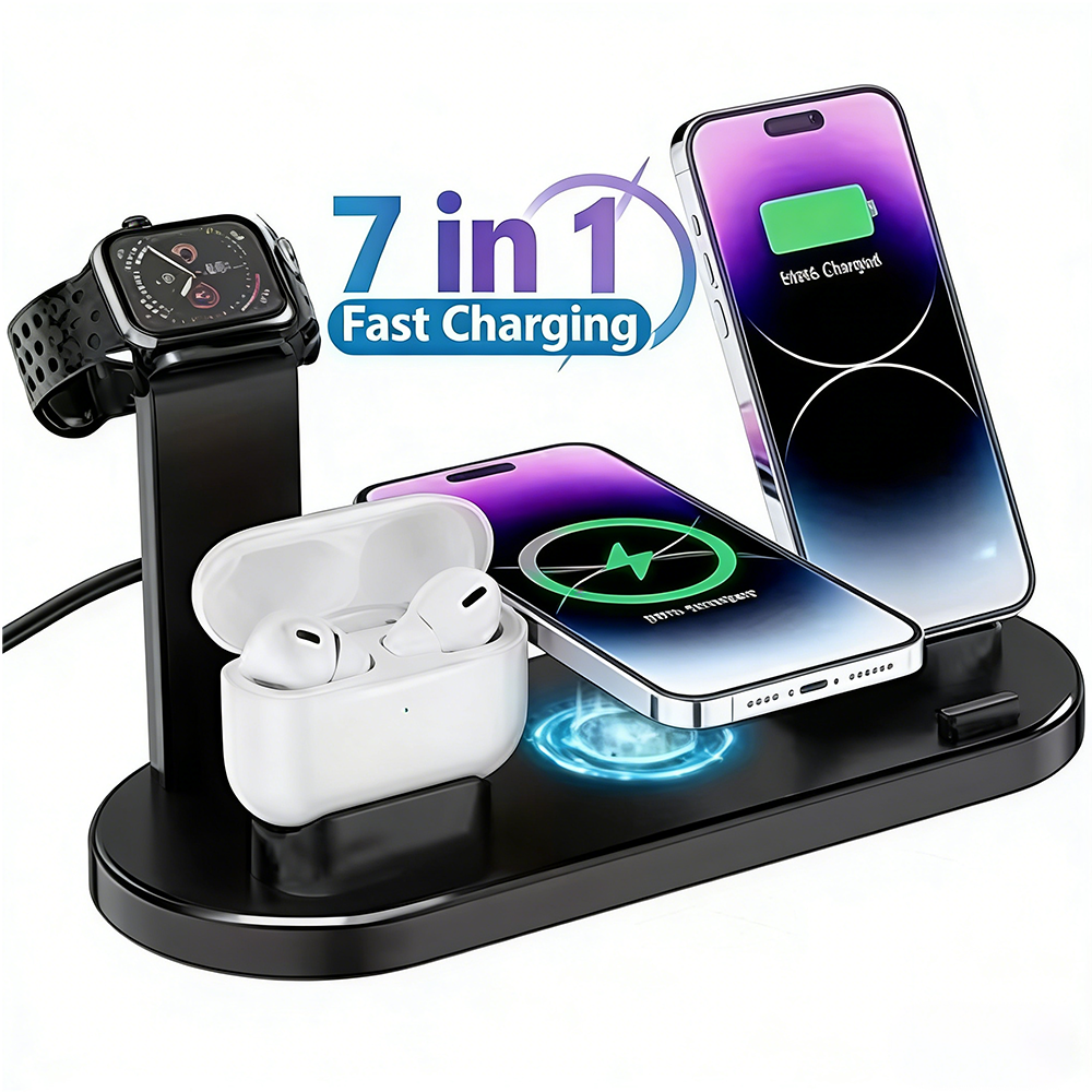30W 7 in 1 Wireless Charger St - Smartwatch Ac reseña y precio