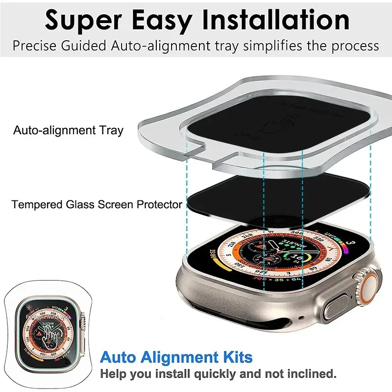 Tempered Glass for Apple Watch - Watch Case Bumper reseña y precio