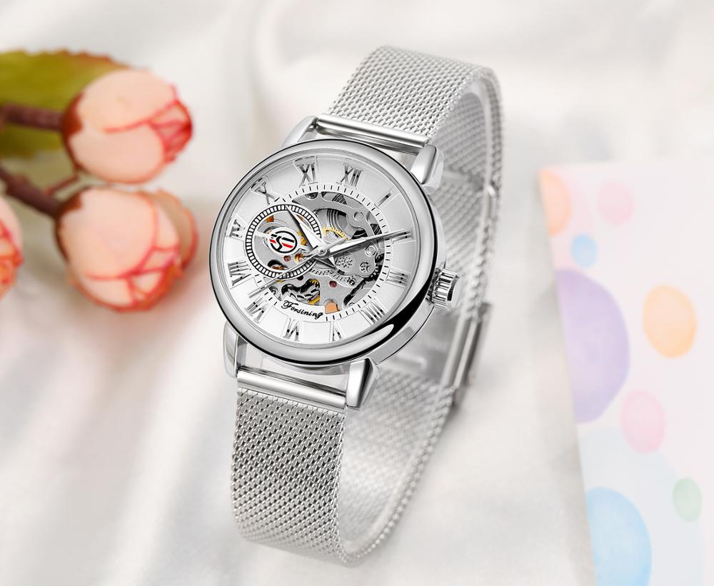 Reloj Mujer FORSINING Fashion  - Stainless Mesh Band reseña y precio