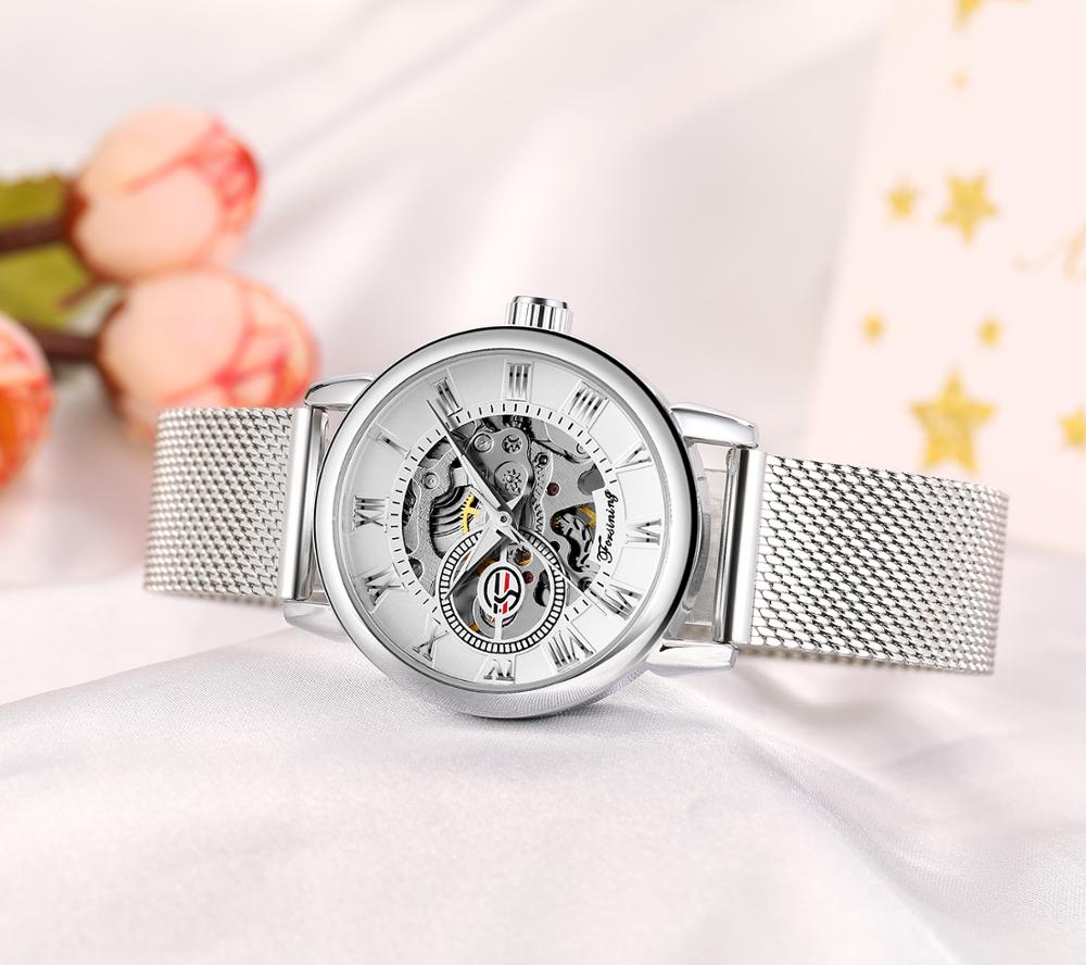 Reloj Mujer FORSINING Fashion  - Stainless Mesh Band reseña y precio