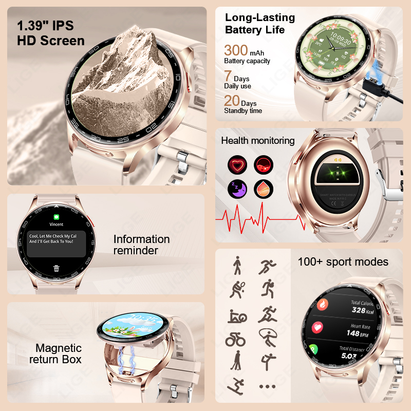LIGE 2 In 1 TWS Headset Smart  - Smartwatch Headset reseña y precio
