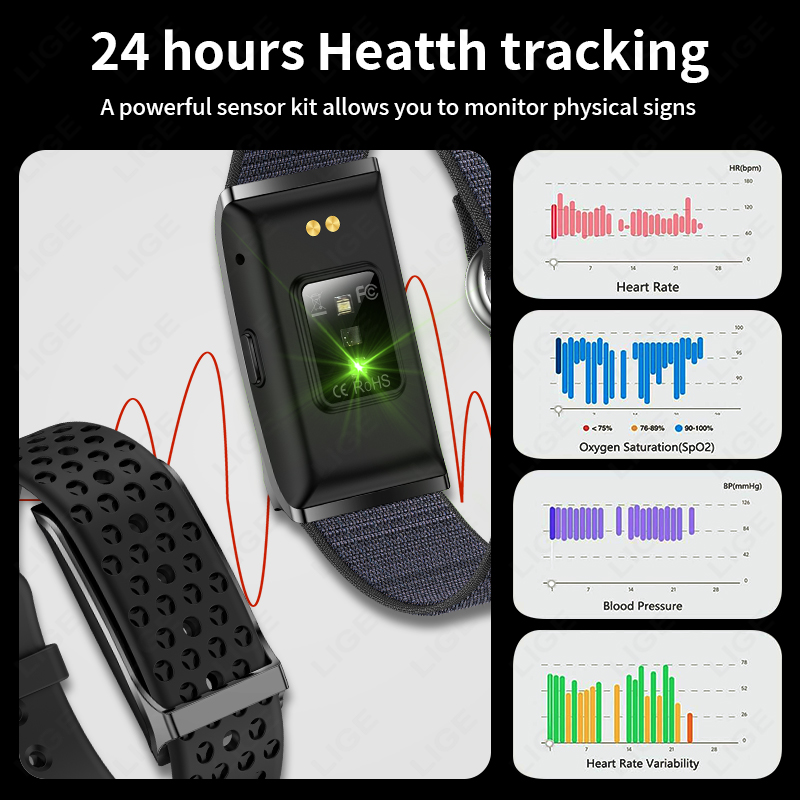 LIGE Smart Watch Heart Rate Bl - Android Smartwatch Accessories reseña y precio