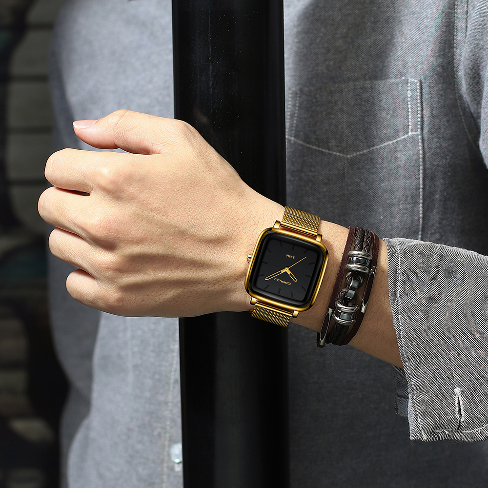 CRRJU Mens Watches Top Brand L - Stainless Mesh Band reseña y precio