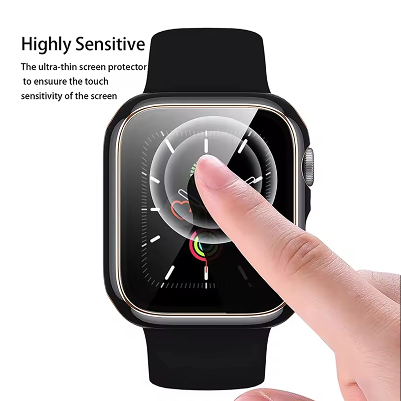 Tempered Glass+Cover For Apple - Watch Case Bumper reseña y precio