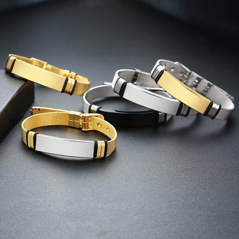 Vnox Mens Stainless Steel Cust - Stainless Mesh Band reseña y precio