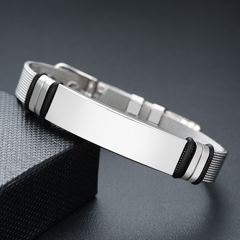 Vnox Mens Stainless Steel Cust - Stainless Mesh Band reseña y precio