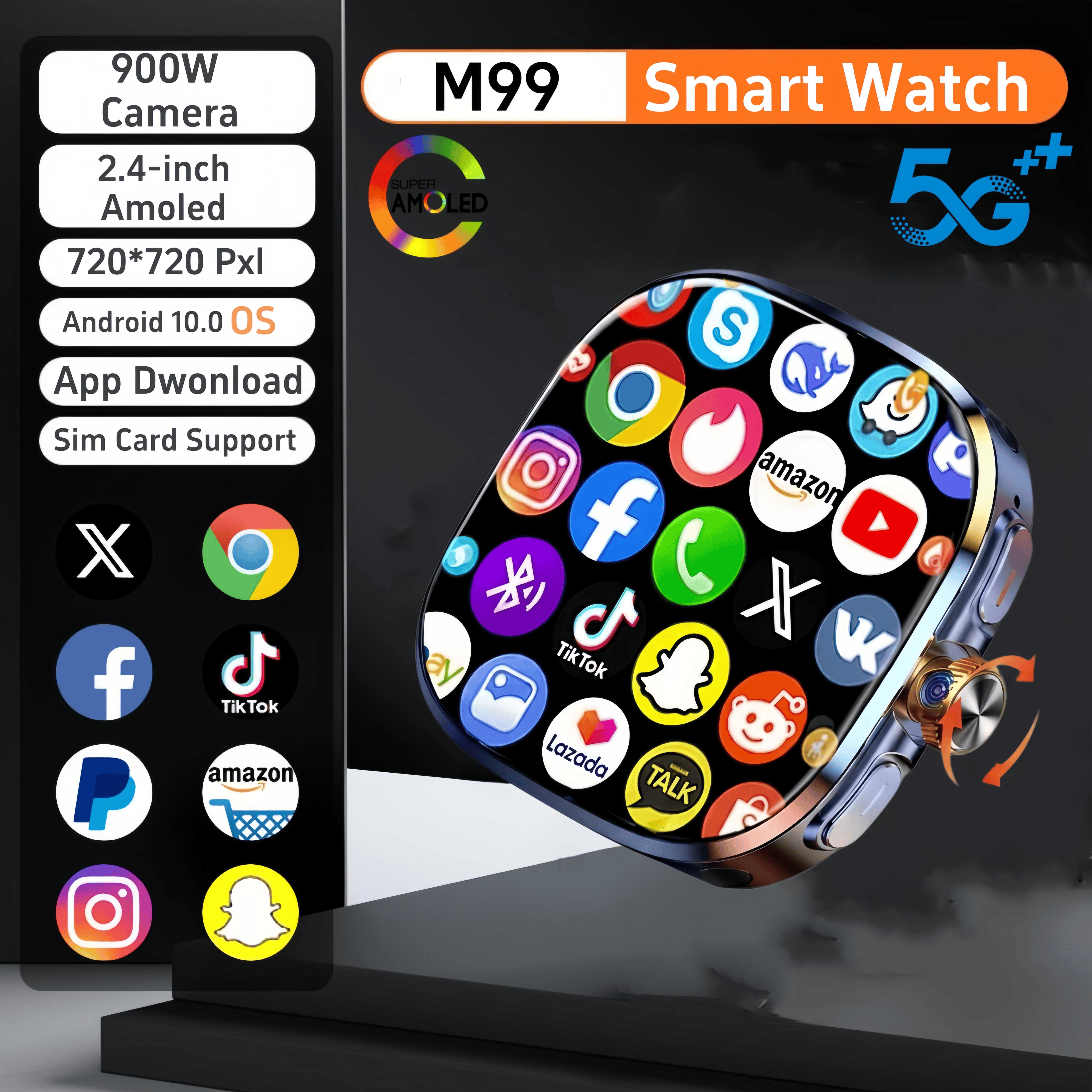 32GB+1024GB M99 Smart Watch 4G - Smartwatch Store reseña y precio