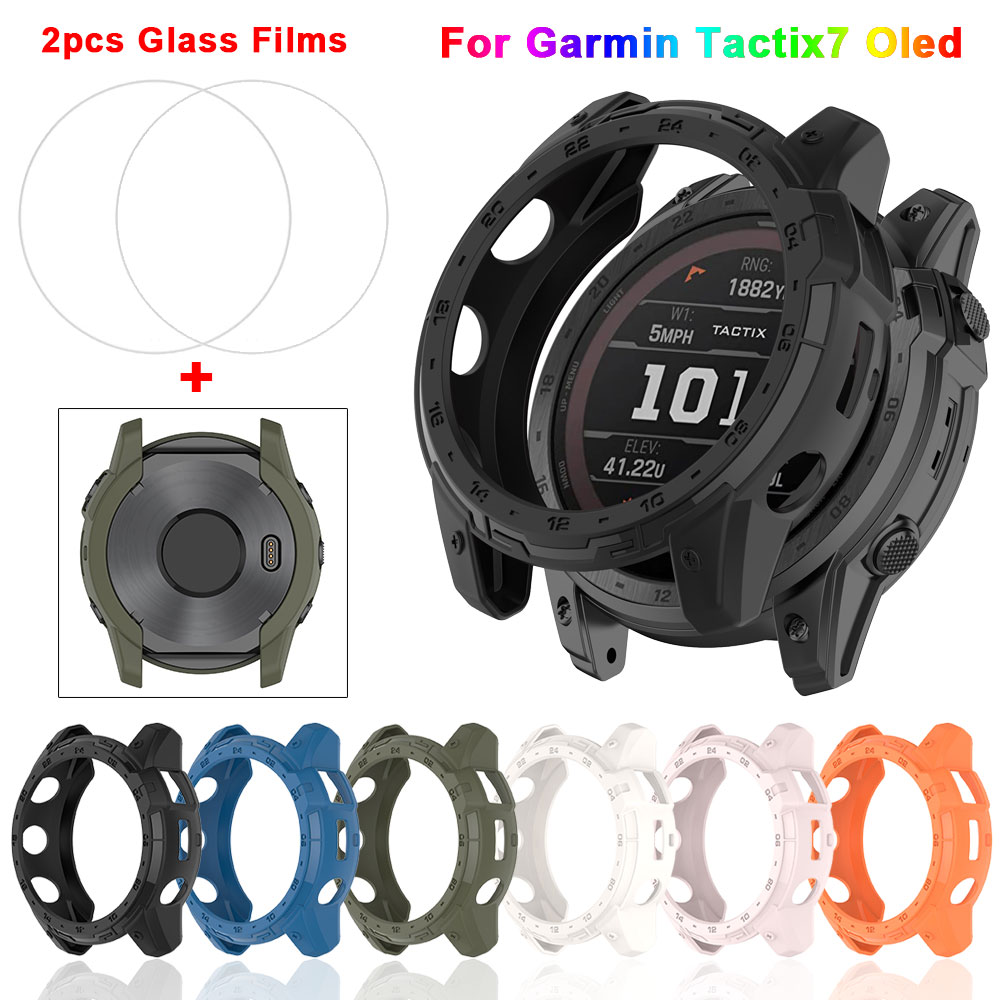 TPU Silicone Case + Tempered G - Android Smartwatch Accessories reseña y precio