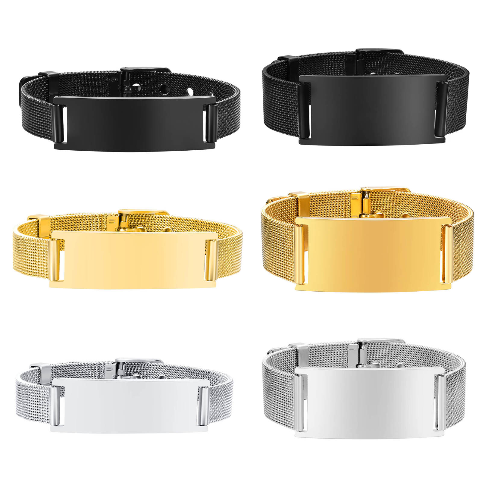 Personalized Photo Bracelet, S - Stainless Mesh Band reseña y precio