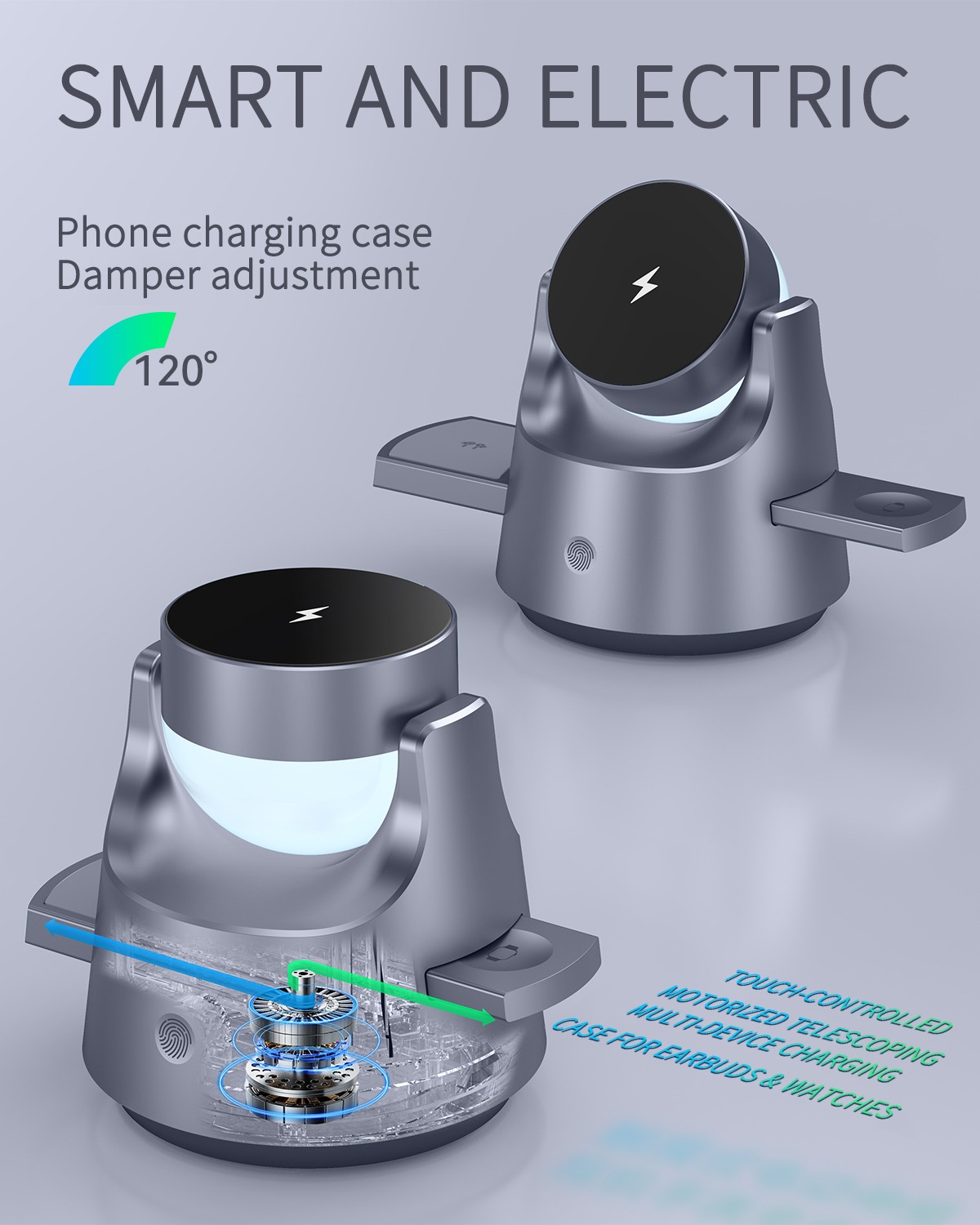 New 4 in 1 15W Wireless Charge - Smartwatch Headset reseña y precio