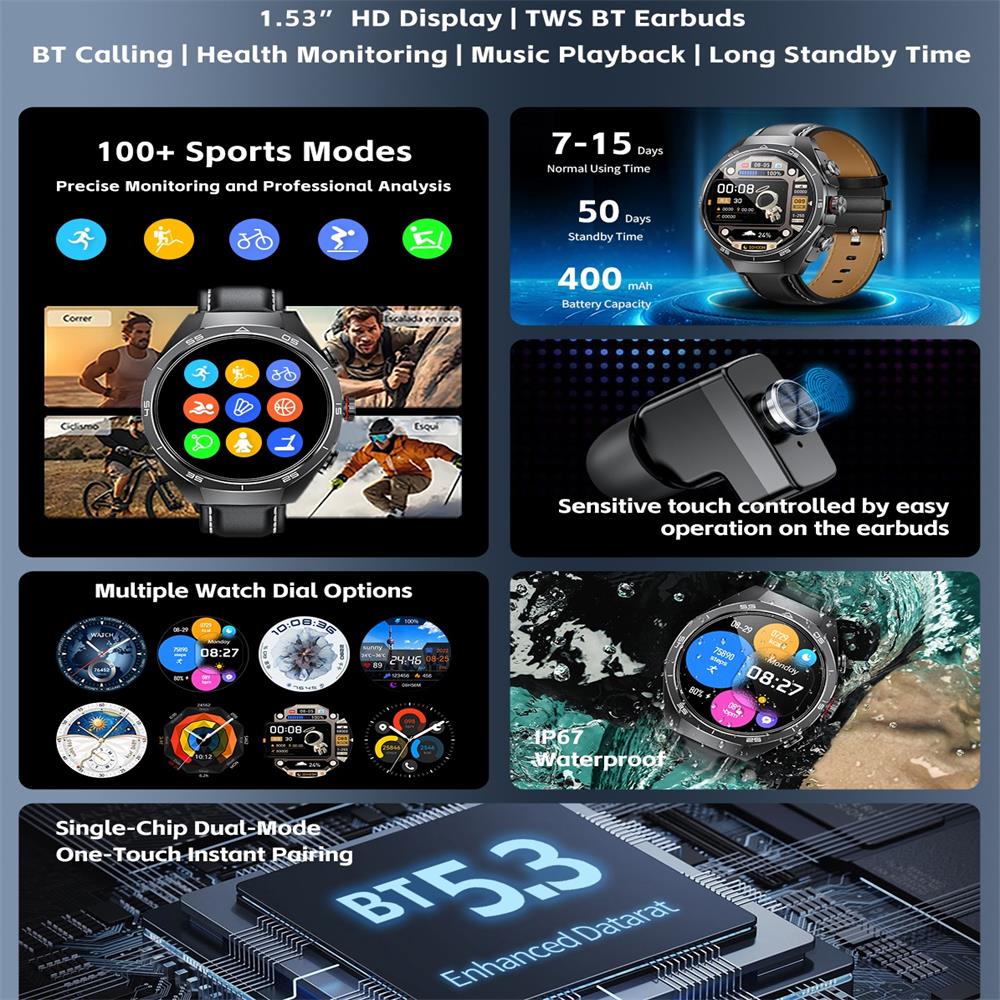 2026 TWS 2-in-1 With Headset S - Smartwatch Headset reseña y precio