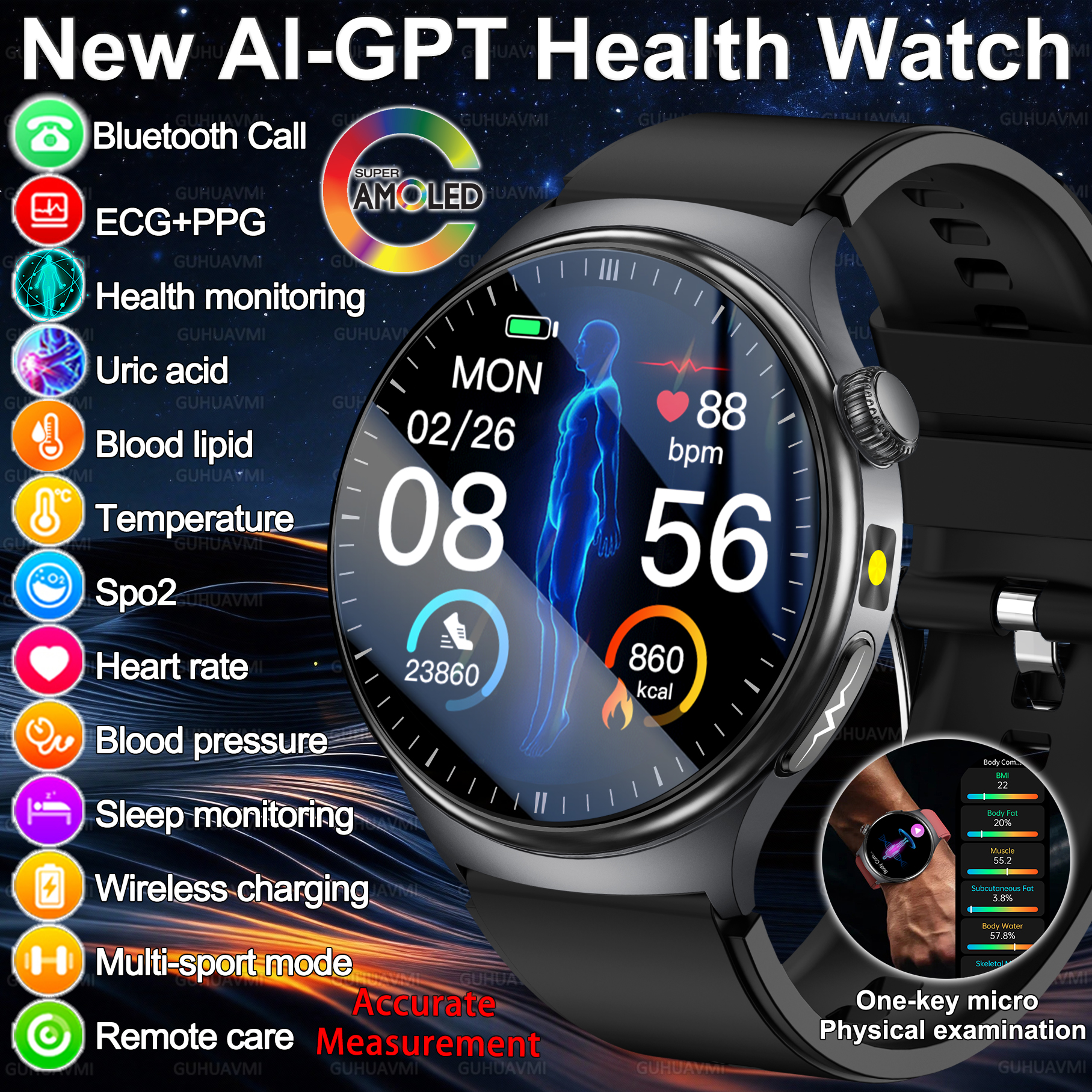 2026 New Accurate Diagnosis Sm - Android Smartwatch Accessories reseña y precio