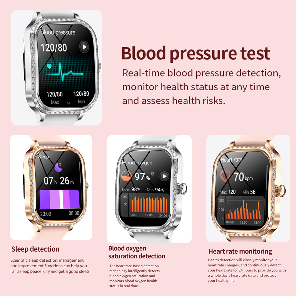 2026 New Fashion Women Diamond - Smartwatch Face reseña y precio