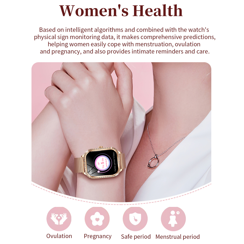 2026 New Fashion Women Diamond - Smartwatch Face reseña y precio
