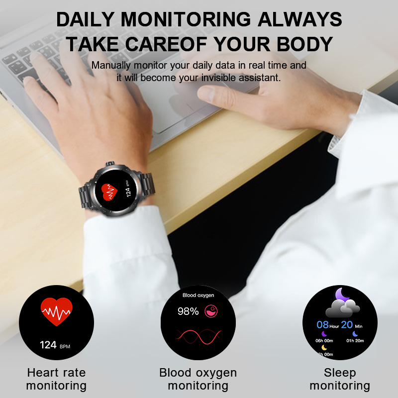 New Men's 2 In 1 Headset Smart - Smartwatch Headset reseña y precio