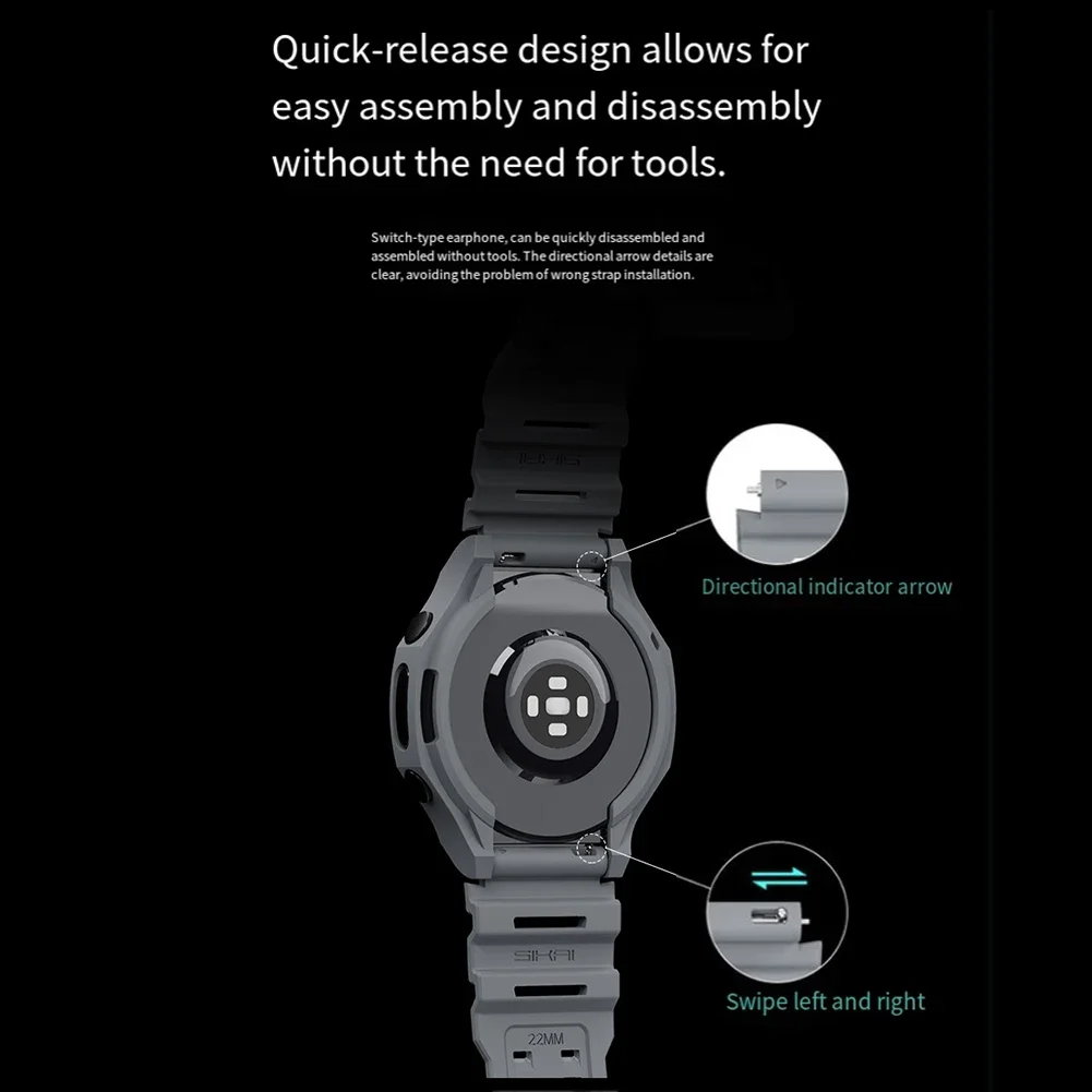 Silicone Straps For Samsung Fo - Android Smartwatch Accessories reseña y precio