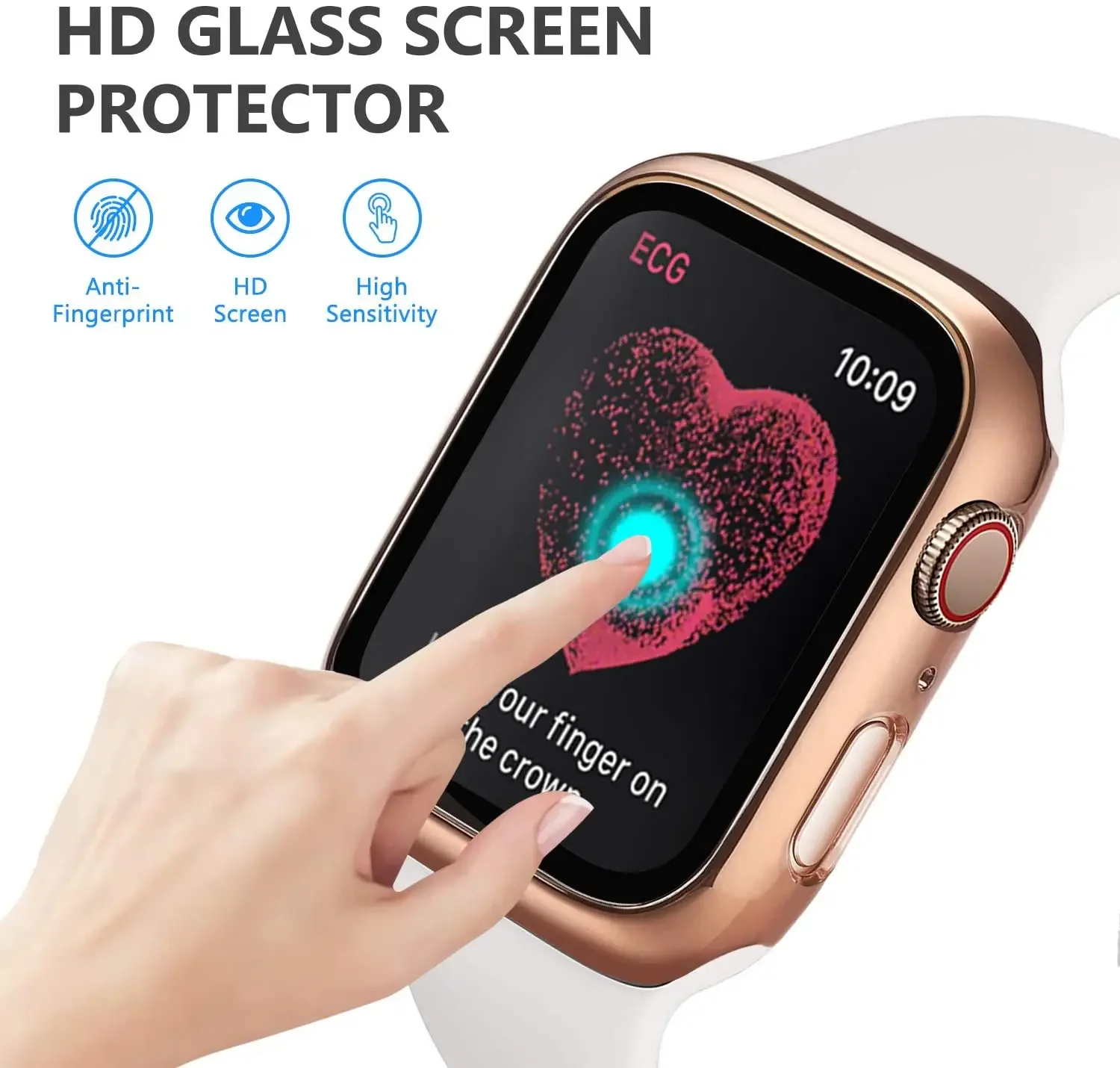 Tempered Glass+cover For Apple - Smartwatch Icon reseña y precio