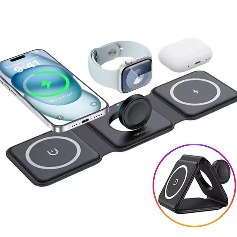 3-in-1 Magnetic Folding Wirele - Smartwatch Ac reseña y precio