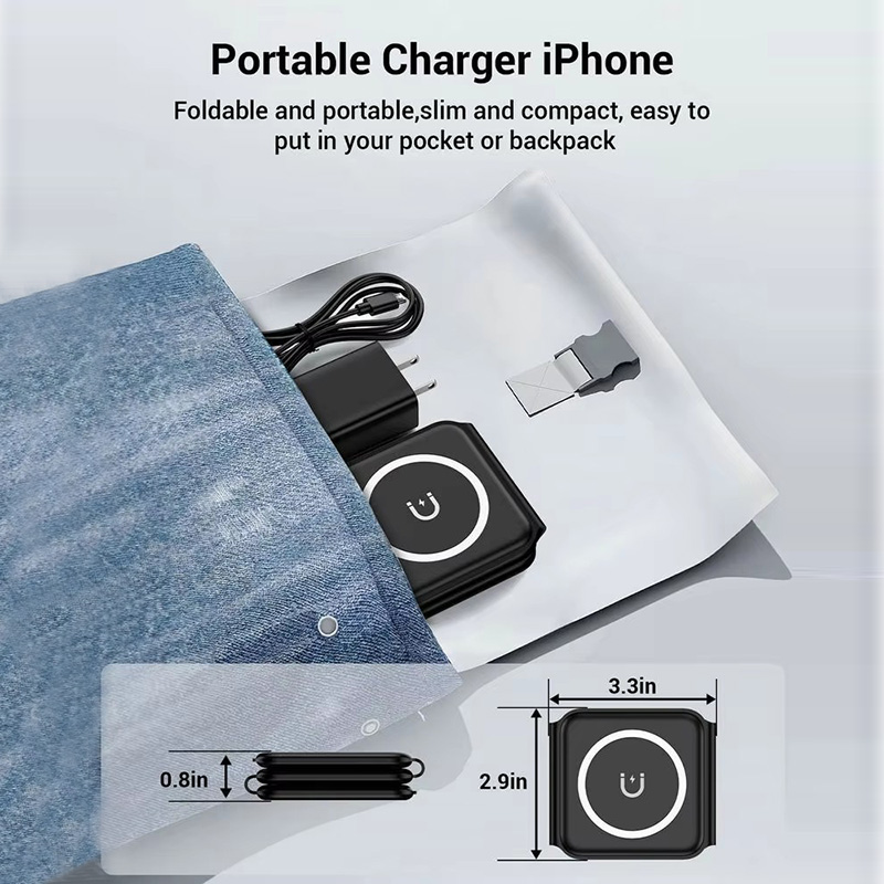 3-in-1 Magnetic Folding Wirele - Smartwatch Ac reseña y precio