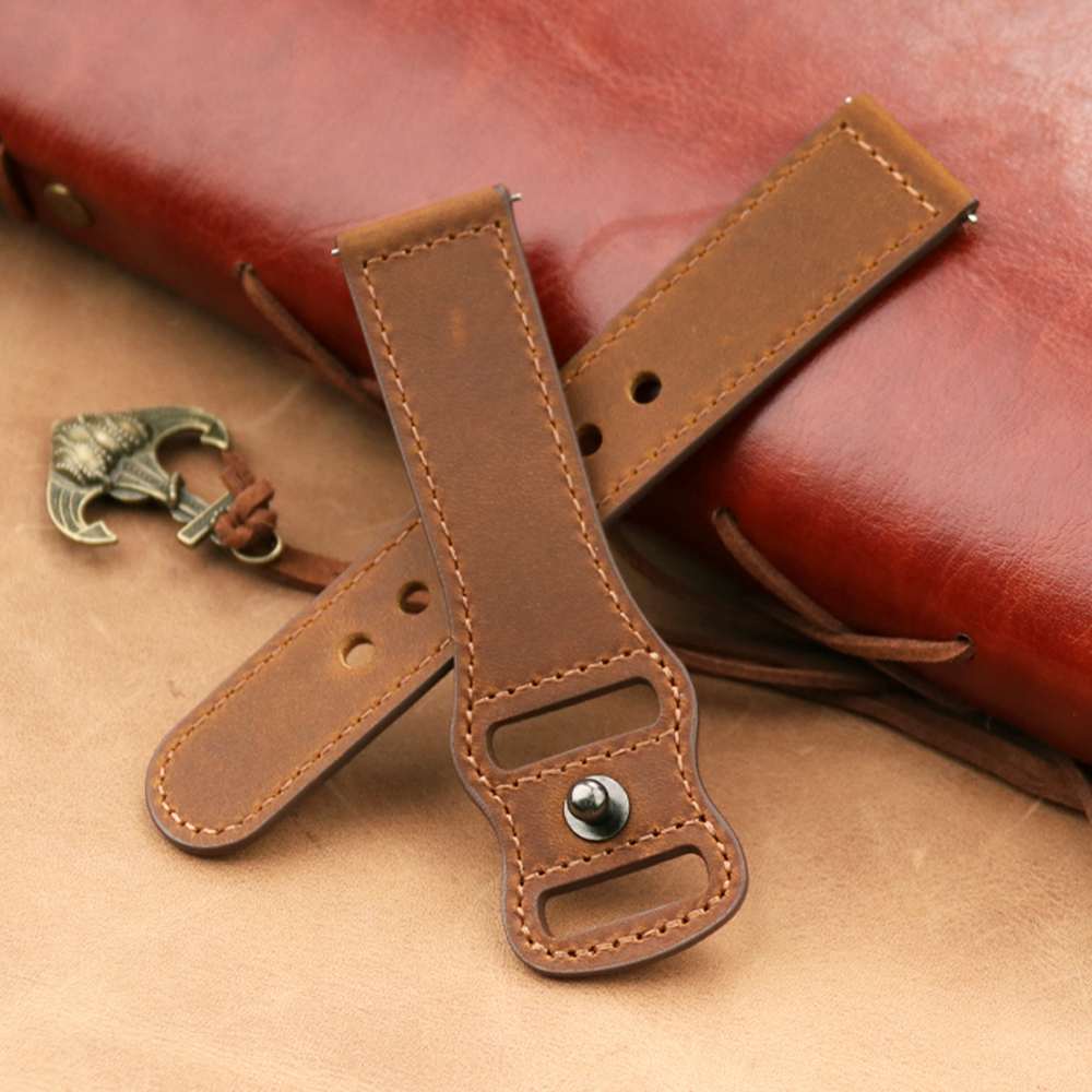 22mm Band Genuine Leather Watc - Smartwatch Accessories Shop reseña y precio