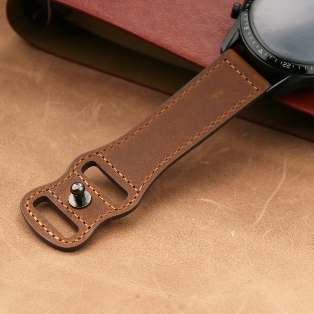 22mm Band Genuine Leather Watc - Smartwatch Accessories Shop reseña y precio