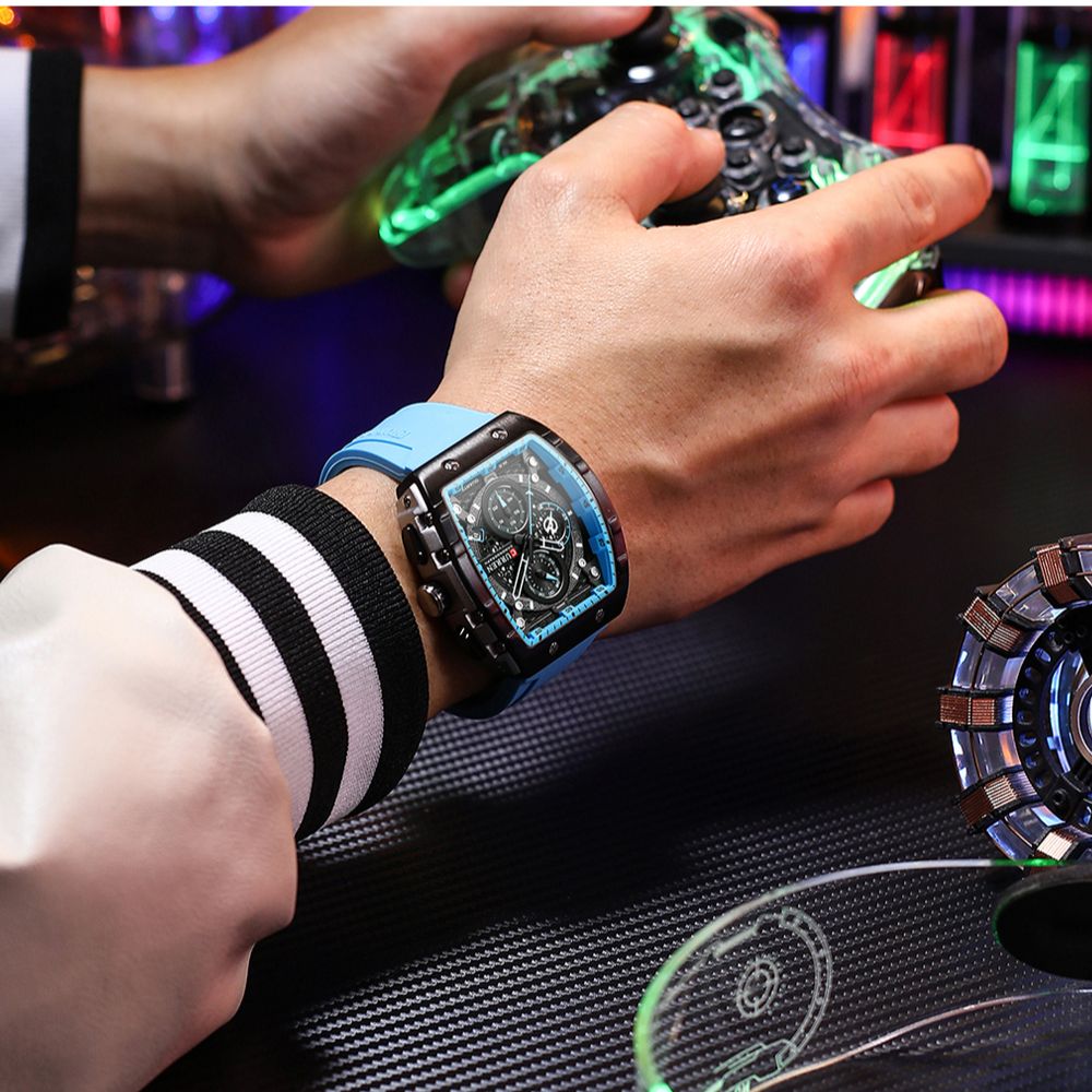 CURREN New RectangularSilicone - Smartwatch Guess reseña y precio