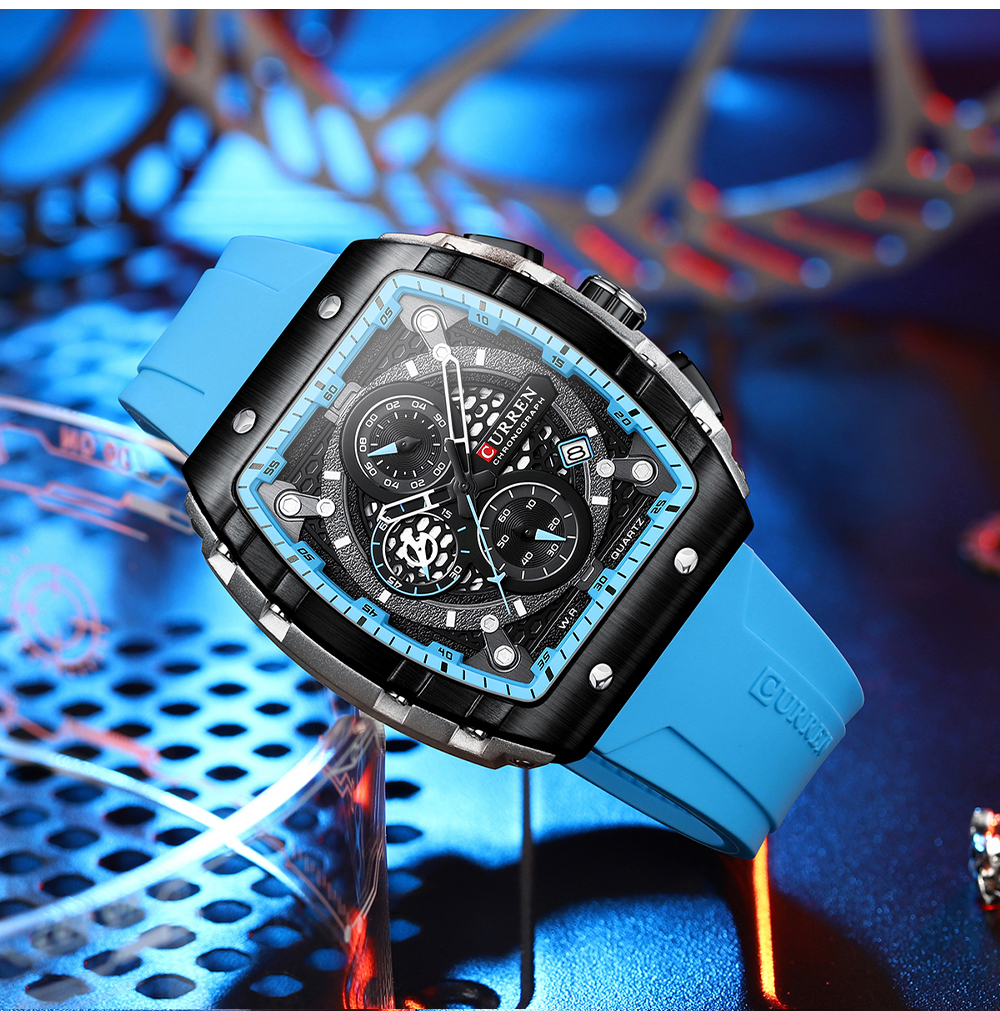 CURREN New RectangularSilicone - Smartwatch Guess reseña y precio