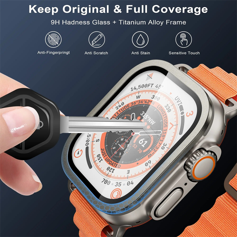 Tempered Glass for Apple Watch - Watch Case Bumper reseña y precio