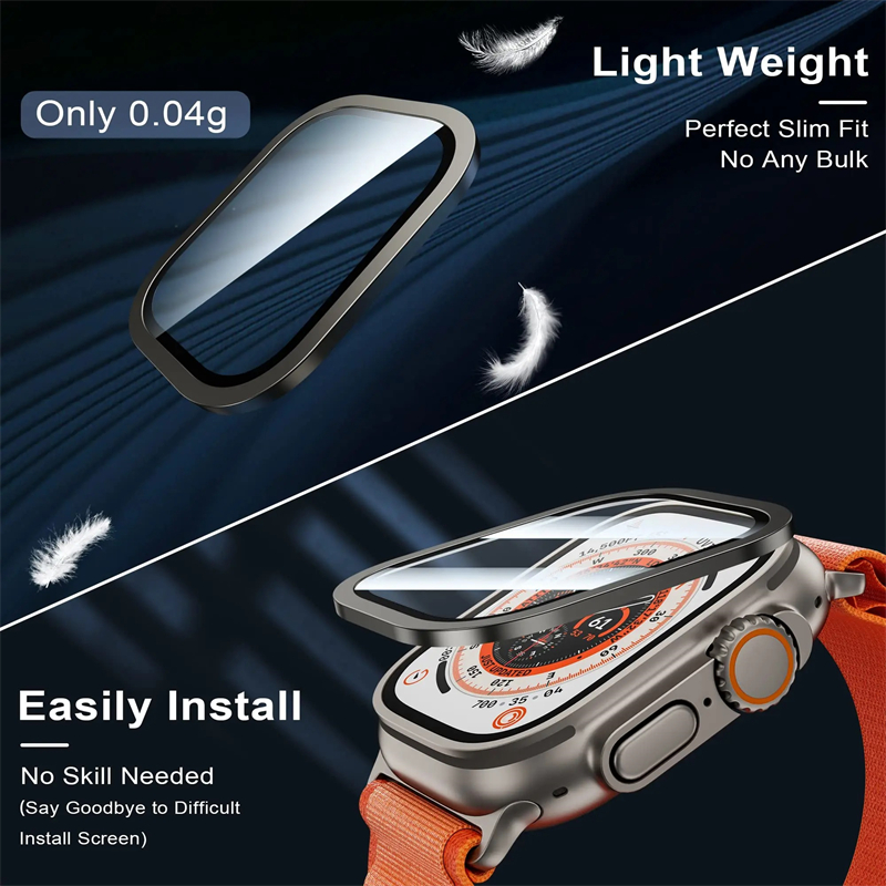 Tempered Glass for Apple Watch - Watch Case Bumper reseña y precio
