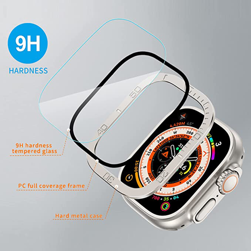 Tempered Glass for Apple Watch - Watch Case Bumper reseña y precio