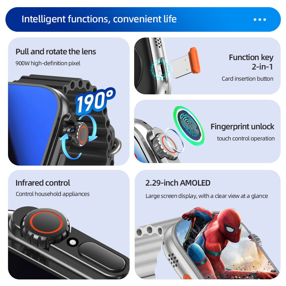DW200 Smartwatch Men WIFI Touc - Smartwatch Id reseña y precio