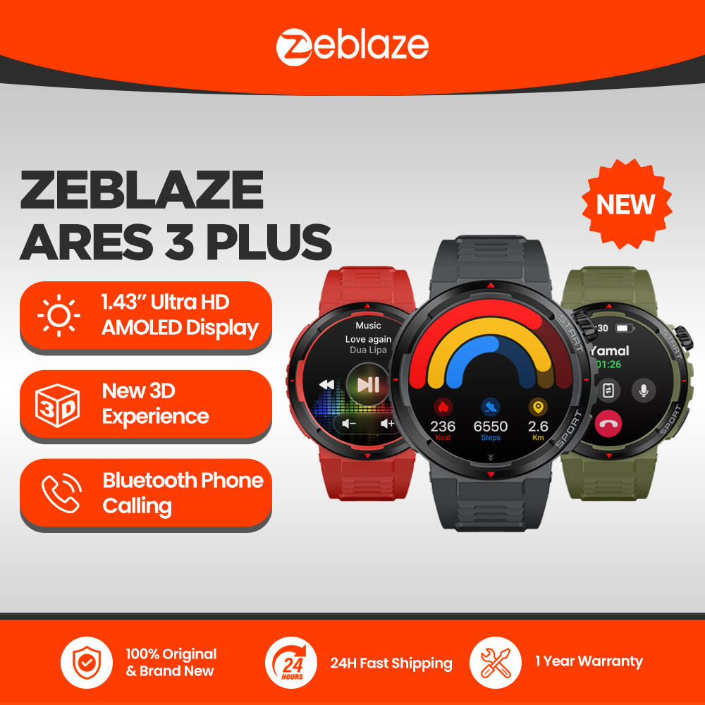 New Zeblaze Ares 3 Plus 1.43'' - Smartwatch Face reseña y precio
