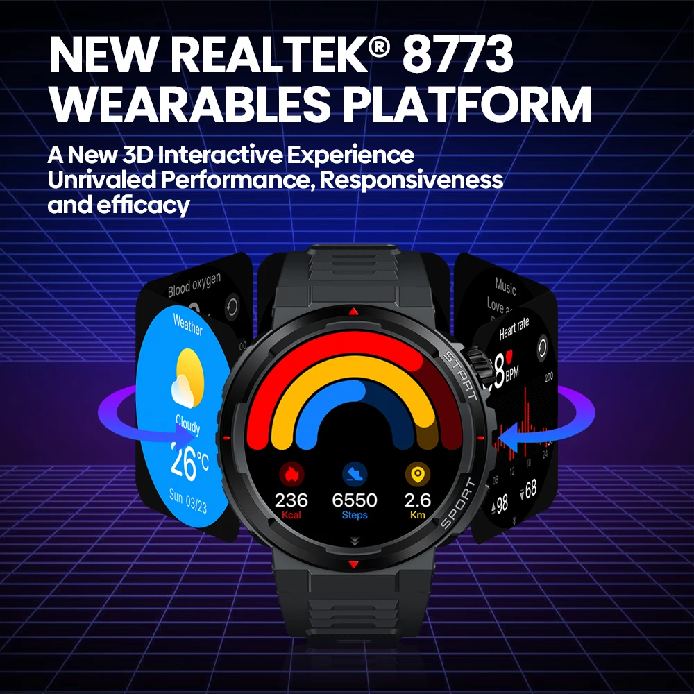 New Zeblaze Ares 3 Plus 1.43'' - Smartwatch Face reseña y precio