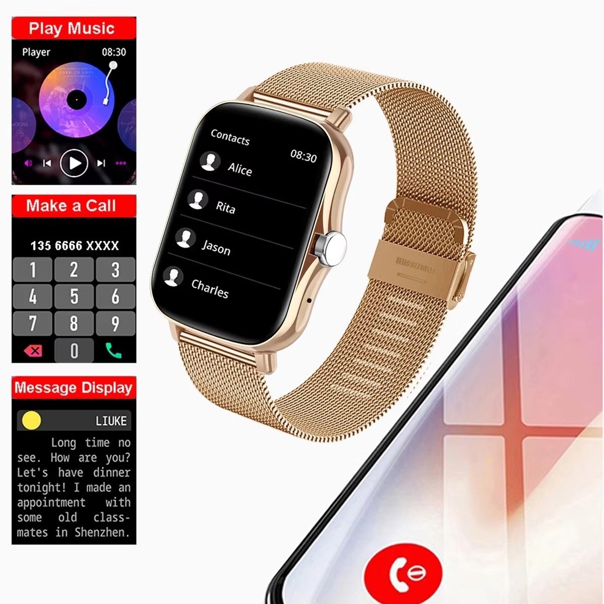 2026 New Multifunctional Smart - Android Smartwatch Accessories reseña y precio