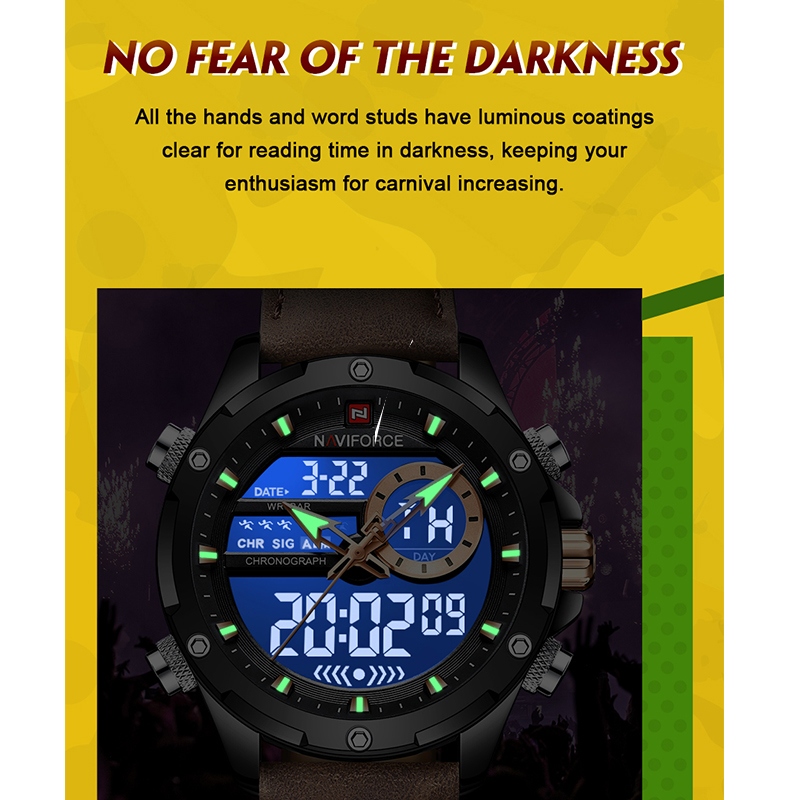 NAVIFORCE Luxury Men Quartz Wa - Smartwatch Guess reseña y precio